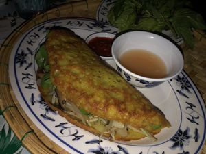 Vegetarian/vegan crepe  at Hai Hai in Minneapolis