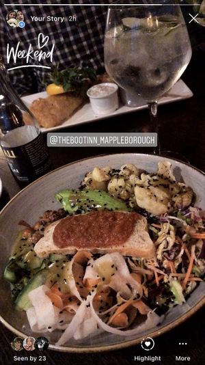 Nourish bowl at The Boot Inn in Stratford-upon-avon