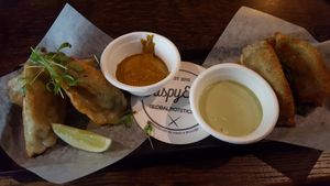 Masala Chicken and (I think) Lemongrass Chicken at Crispy Edge in St Louis