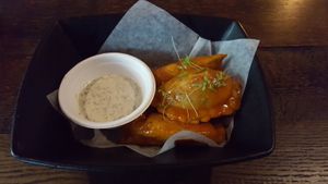 Buffalo Chicken and vegan ranch at Crispy Edge in St Louis
