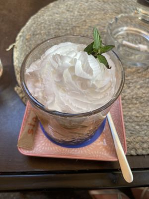 vegan iced coffee at Kavarna Bodi in Ptuj