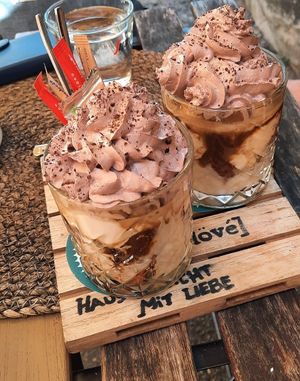 Vegan iced coffee at Kavarna Bodi in Ptuj