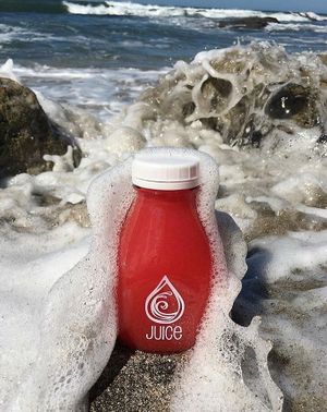 Watermelon and Lime juice at Juice Cafe in Tamarindo