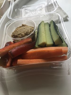 Hummus dip with veggies  at Juice Cafe in Tamarindo