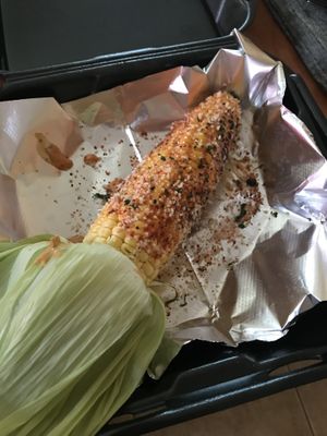 Corn on the cob, vegan  at CUFF in Glendale