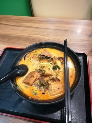 Yong tau foo with laksa base at Green Age 善提素 in West Singapore