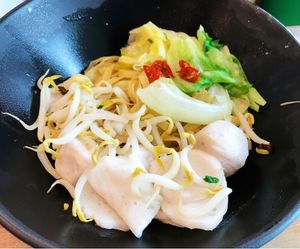 Dry “fish balls” noodle  at Green Age 善提素 in West Singapore