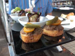 One of the selections of the Vegan afternoon tea set at The Landing Point in Central Singapore