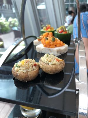 One of the selections of the Vegan afternoon tea set at The Landing Point in Central Singapore