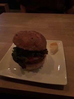 Tofu burger at Bruntons in Yokohama