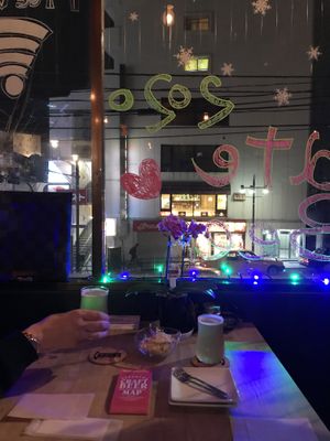 Table for two at Bruntons in Yokohama