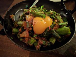 Karahi Bhindi (okra) at Woodlands - Leicester Square in London