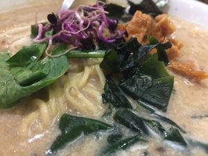 Close up of Ramen at Yan Ken Pon - La Latina in Madrid