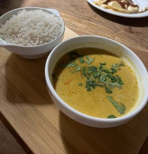 Thai curry with veggies  at Kolanko No 6 in Krakow