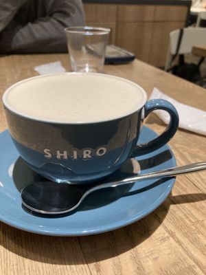 Ginger chai latte— worth the money   at Shiro Cafe in Tokyo
