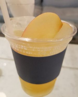 apple vinegar soda at Shiro Cafe in Tokyo