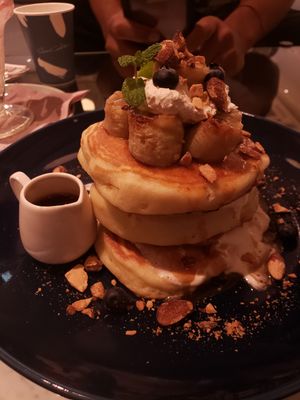 Pancakes! at Shiro Cafe in Tokyo