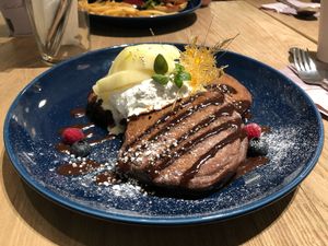 Holiday Chocolate Pancakes at Shiro Cafe in Tokyo