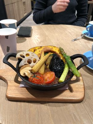 Vegan Cheese Curry at Shiro Cafe in Tokyo