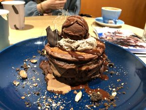 Limited Chocoholic Vegan Pancakes at Shiro Cafe in Tokyo
