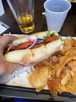 Plant based Buffalo tender sub   at Balloons Restaurant & Night Club in Ellicottville