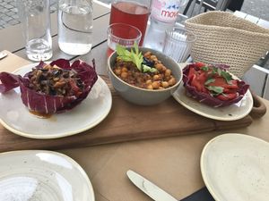  Vegane Trilogie: Auberginentartar, Linsen - at Brasserie en Rose in Stein Am Rhein