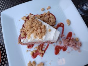 Strawberry lemonade cake at Pastabilities in Syracuse