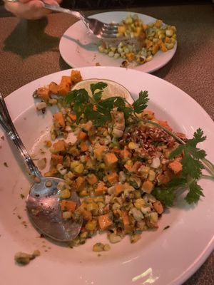 Grilled Summer Corn and Sweet Potato  at Pastabilities in Syracuse