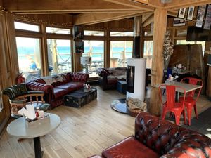 Cosy or fresh depending on the weather outside  at Surf Beach Bar in Sennen