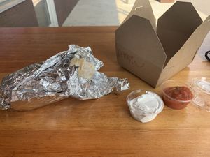 Breakfast burrito was fantastic! at VEERA in Missoula