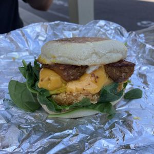 The Space Cowboy Breakfast Sandwich - 5 stars out of 5 at VEERA in Missoula