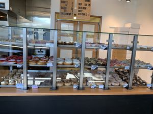 Donut display at Veera Donuts  at VEERA in Missoula