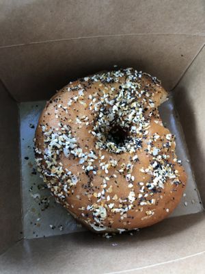 Doughnut bagel at VEERA in Missoula