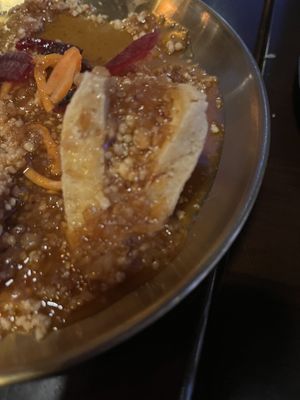 Crusted triangle tofu (only one tofu piece is pictured)  at Sambal Thai & Malay in Irvington
