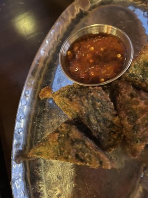 Chive cake (partial portion shown)  at Sambal Thai & Malay in Irvington