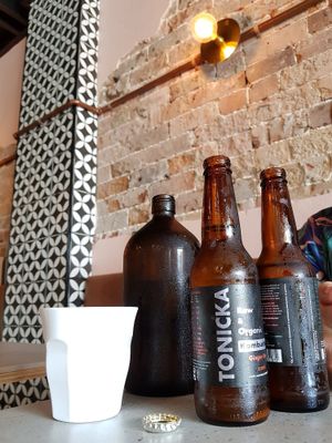 Coconut water also available along with a range of kombucha flavours at Vegan Lebanese Street Food in Bondi