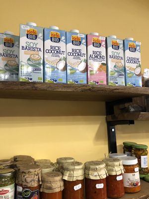 Milk alternatives   at New Land in Sofia