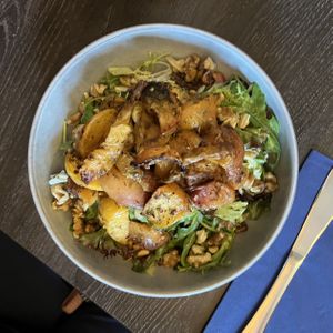 ROASTED PEACH & WALNUT SALAD   at The Pierhead Tavern in Isle Of Arran