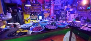 Delicious vegan home made buffet! Everything super tastie and healthy. You can eat as much as you can! at Mad Irie in Crete