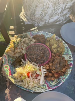 Platter for two   at Mad Irie in Crete