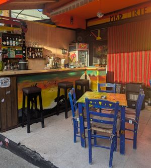 bar at Mad Irie in Crete