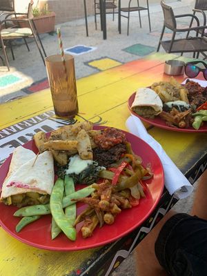 Vegan composition at Mad Irie in Crete