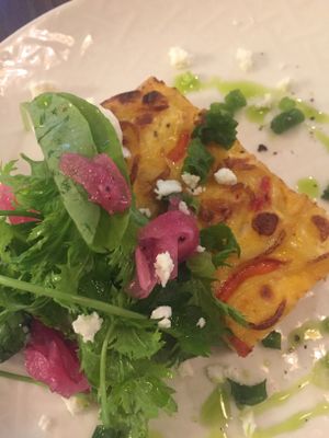 Israeli style quische YUM!! at Cocomomo & Co in Osaka