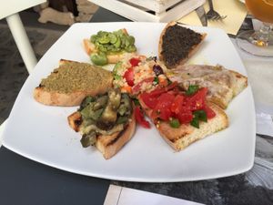 Bruschette at Oleoteca Bartolomei l'Olio Orvieto con Cucina in Orvieto