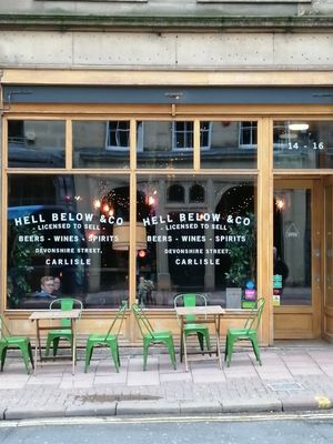 Outside at Hell Below in Carlisle