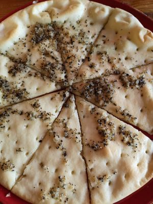 Gluten free vegan garlic bread at Hell Below in Carlisle