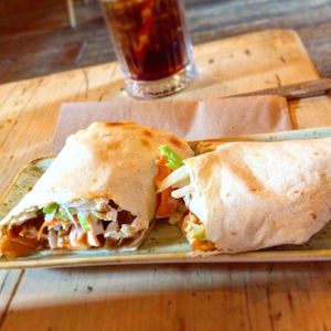 “I can’t believe it is not chicken” wrap at Hell Below in Carlisle