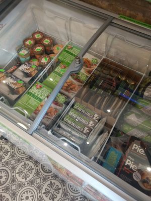 Freezer at Riverside Deli in Nelson