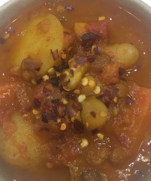 Delicious homemade  warming winter curry stew served with bread - full of goodness !! at Riverside Deli in Nelson