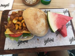 Vegan BBQ at Mingle Cafe in Larnaca